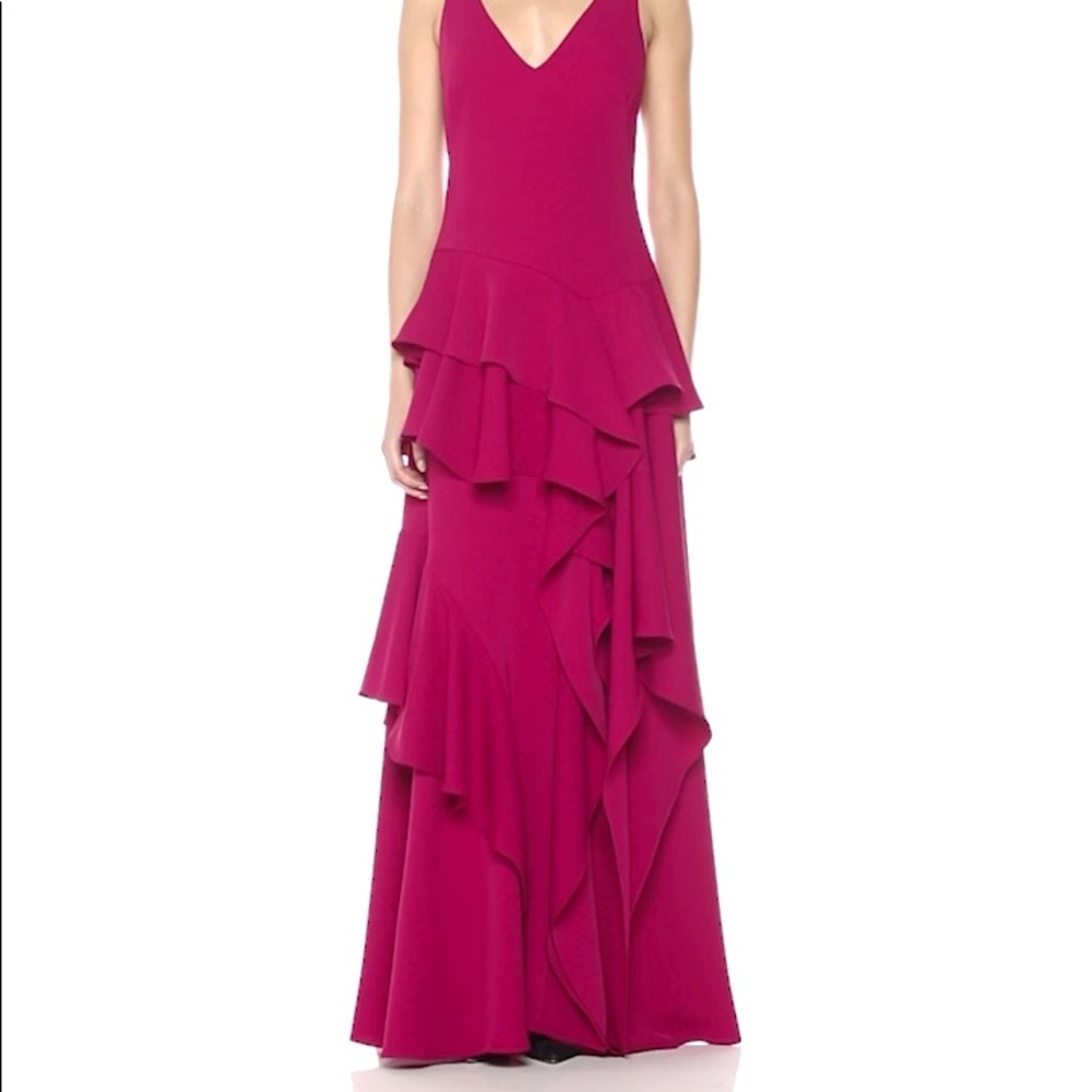 NWT Halston Heritage Wildberry Gown